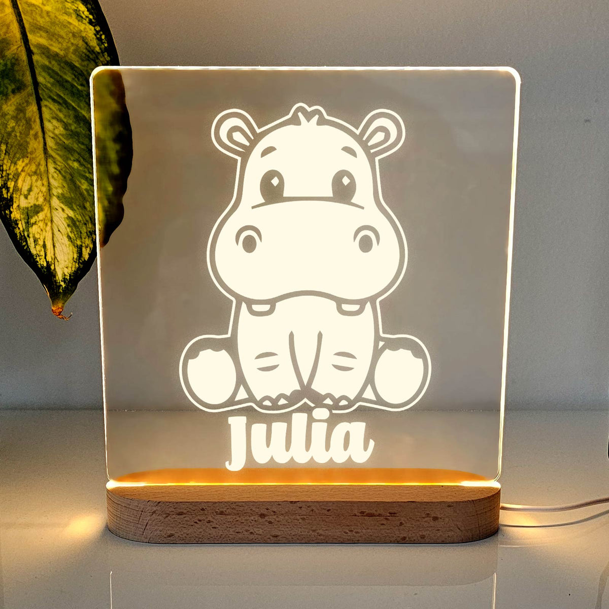 Hippopotame - Lampe décorative