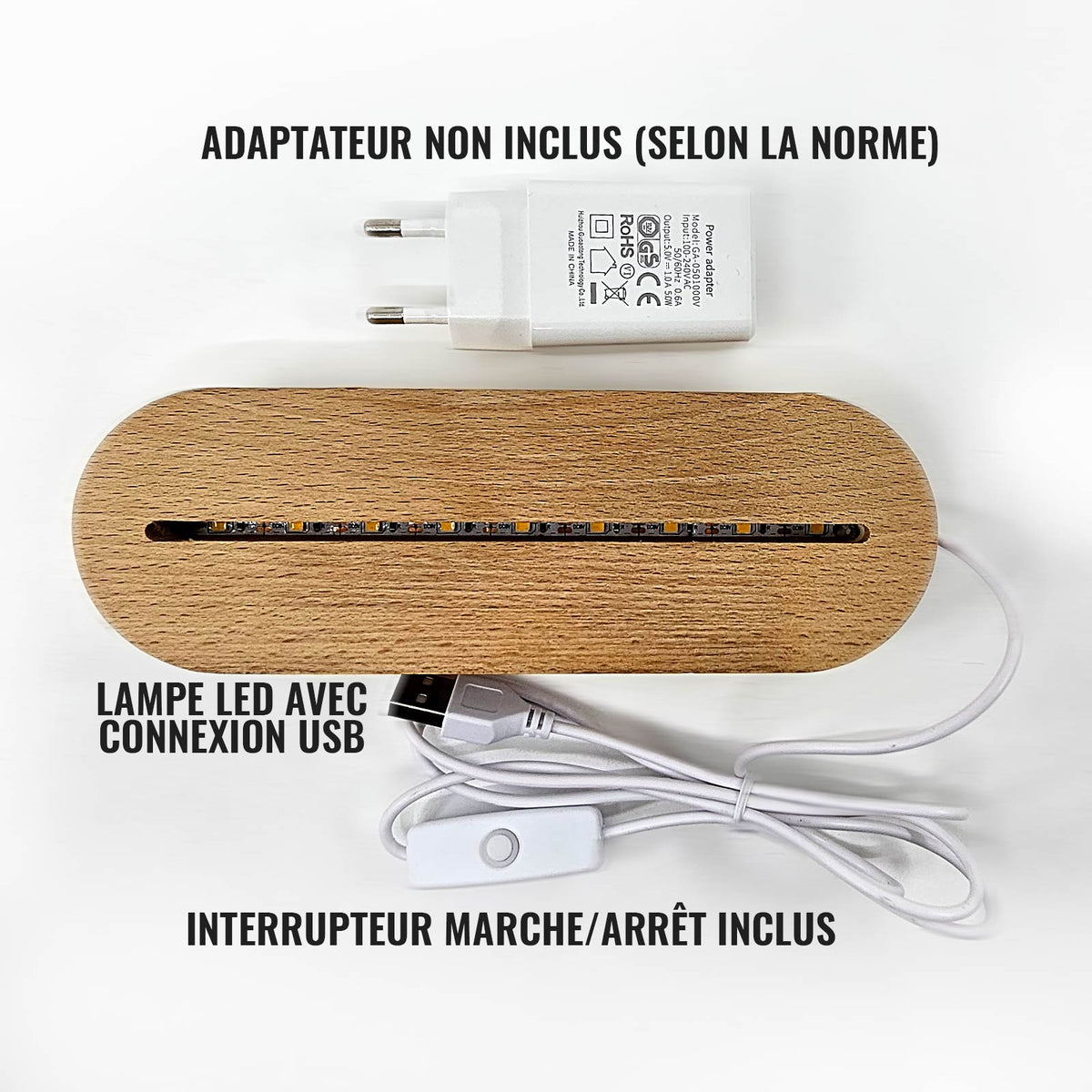 Pense à Nous Papa - Lampe Décorative