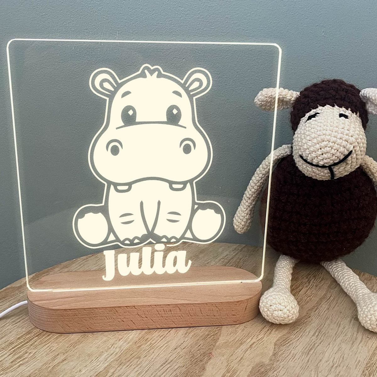 Hippopotame - Lampe décorative