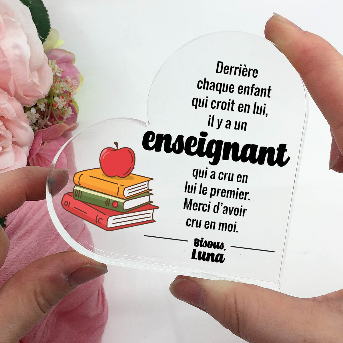 Derrière chaque enfant… - Cœur En Plexiglas