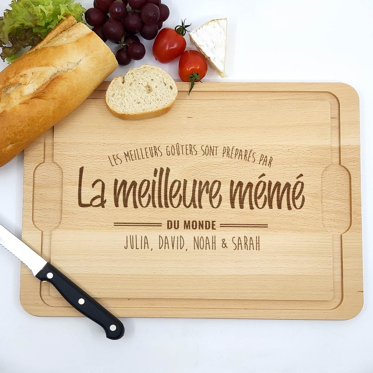 Meilleurs goûters - Planche à découper personnalisée pour mamies