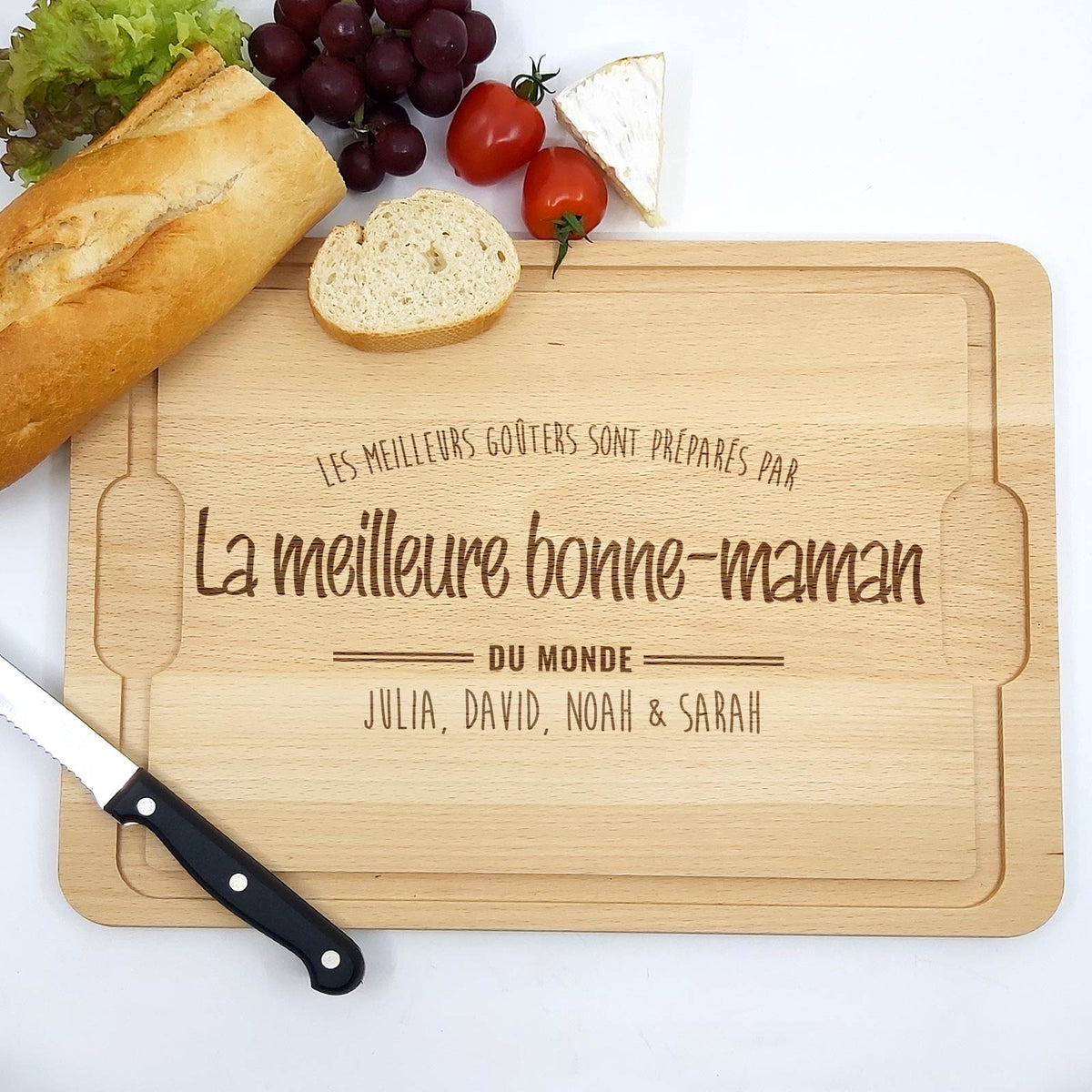 Meilleurs goûters - Planche à découper personnalisée pour mamies