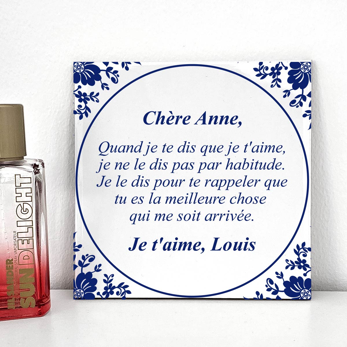 Je t'aime - Carreaux de céramique