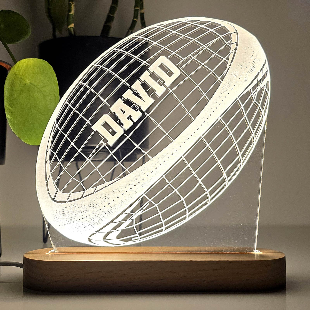 Lampe rugby 3D