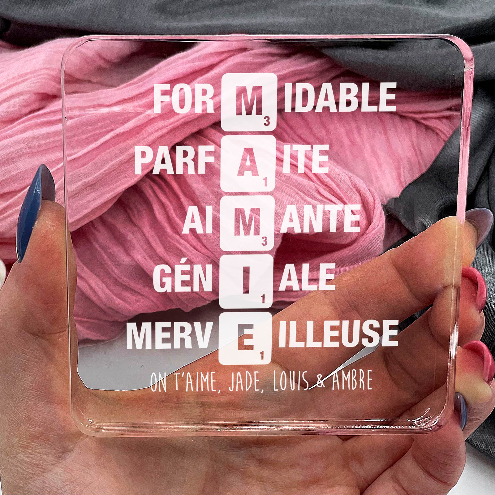 Scrabble mamie - Plaque en Plexiglas