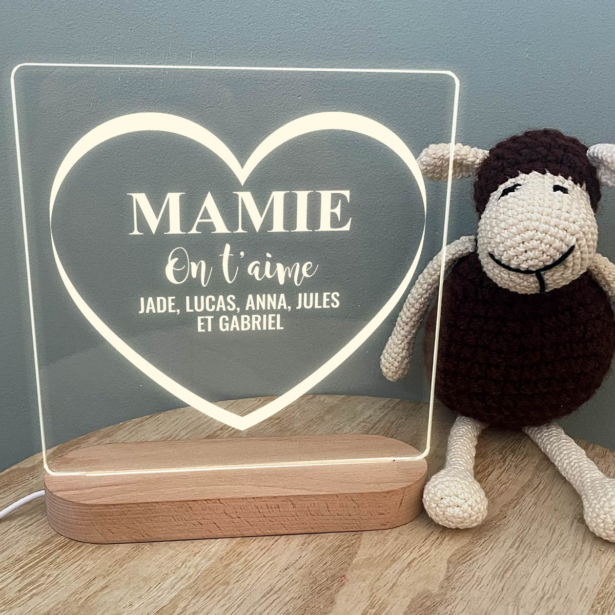 On t&#39;aime - Lampe décorative