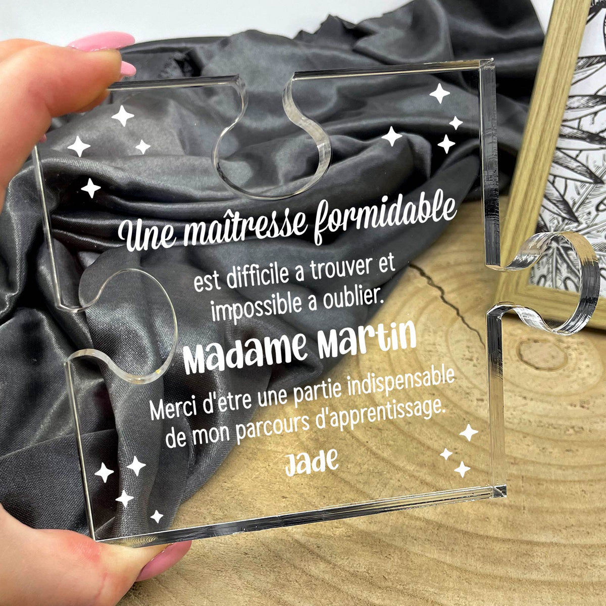 Une maîtresse formidable - Puzzle en Plexiglas