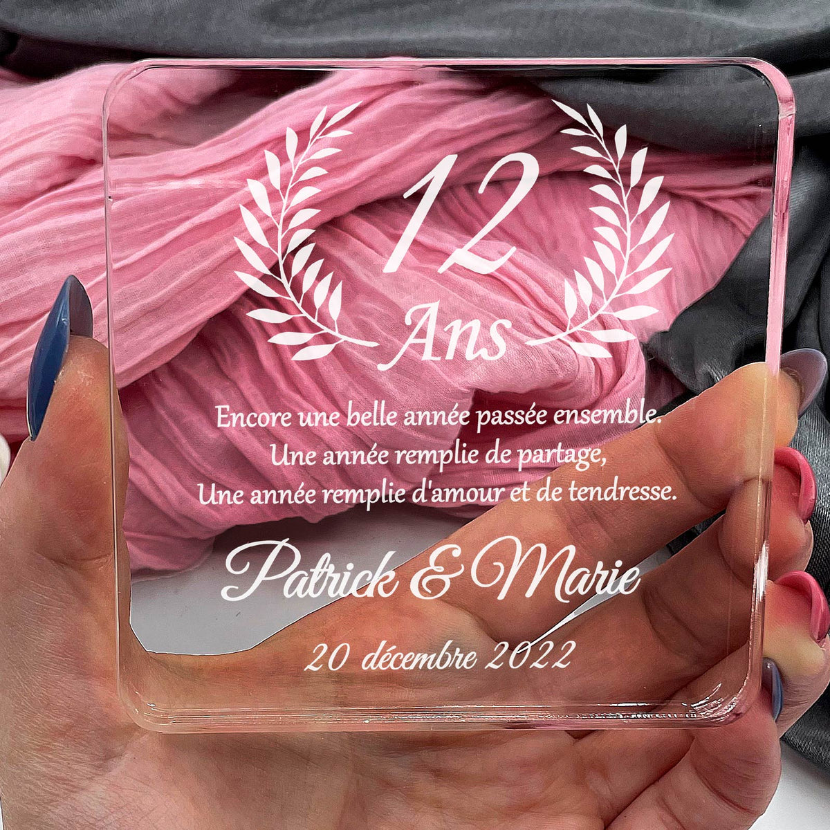 Encore une belle année passée ensemble - Plaque en Plexiglas