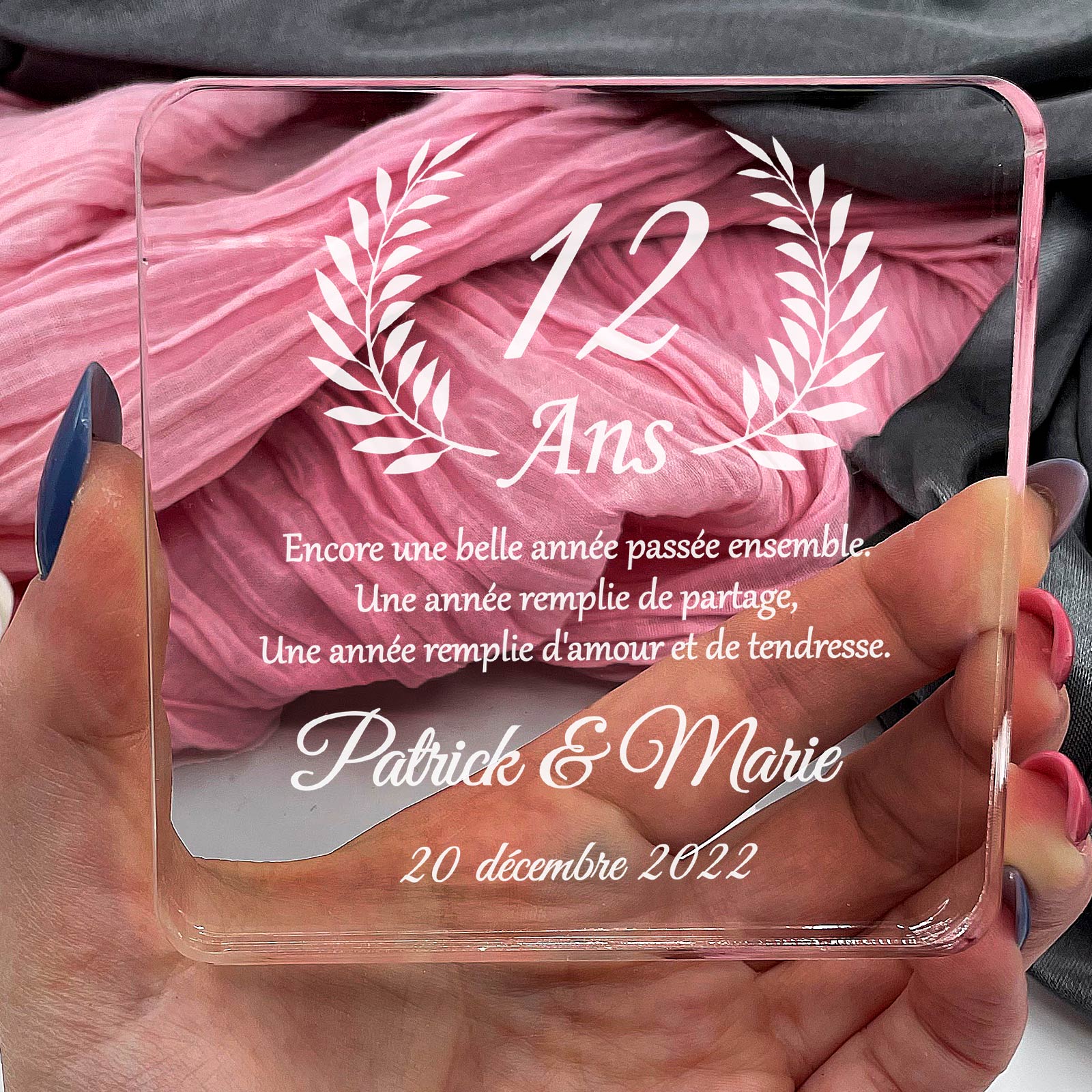 Encore une belle année passée ensemble - Plaque en Plexiglas