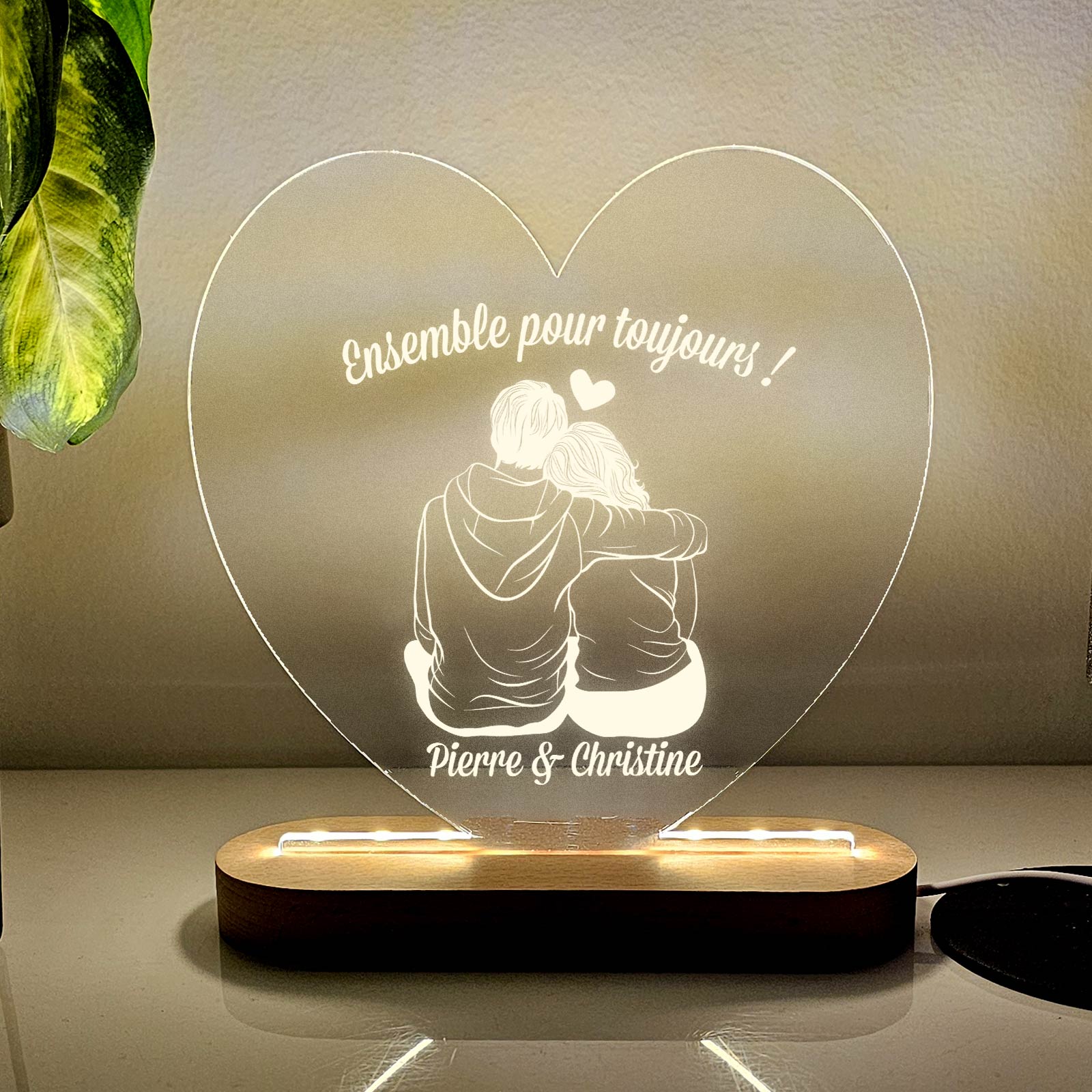 Couple Amoureux - Lampe Décorative