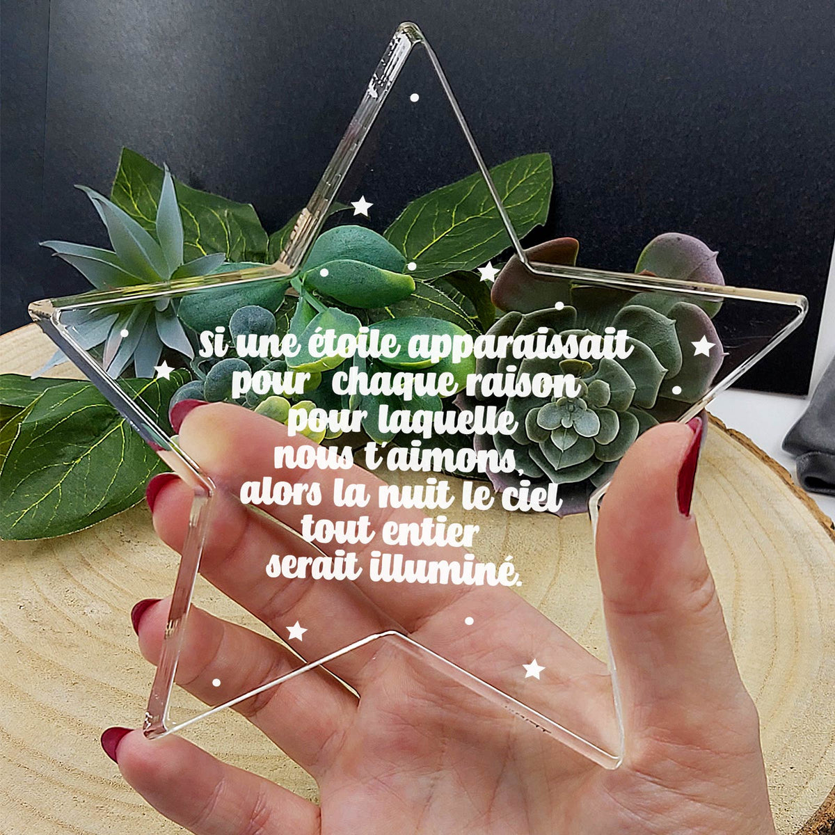 Si une étoile... - Étoile en plexiglas