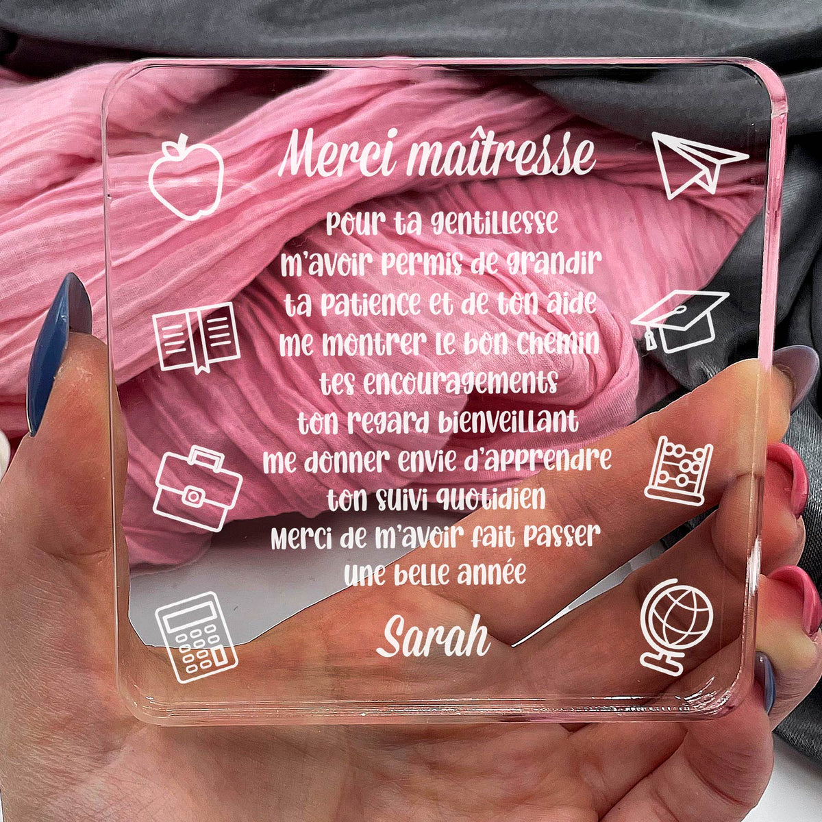 Merci maîtresse  - Plaque en Plexiglas