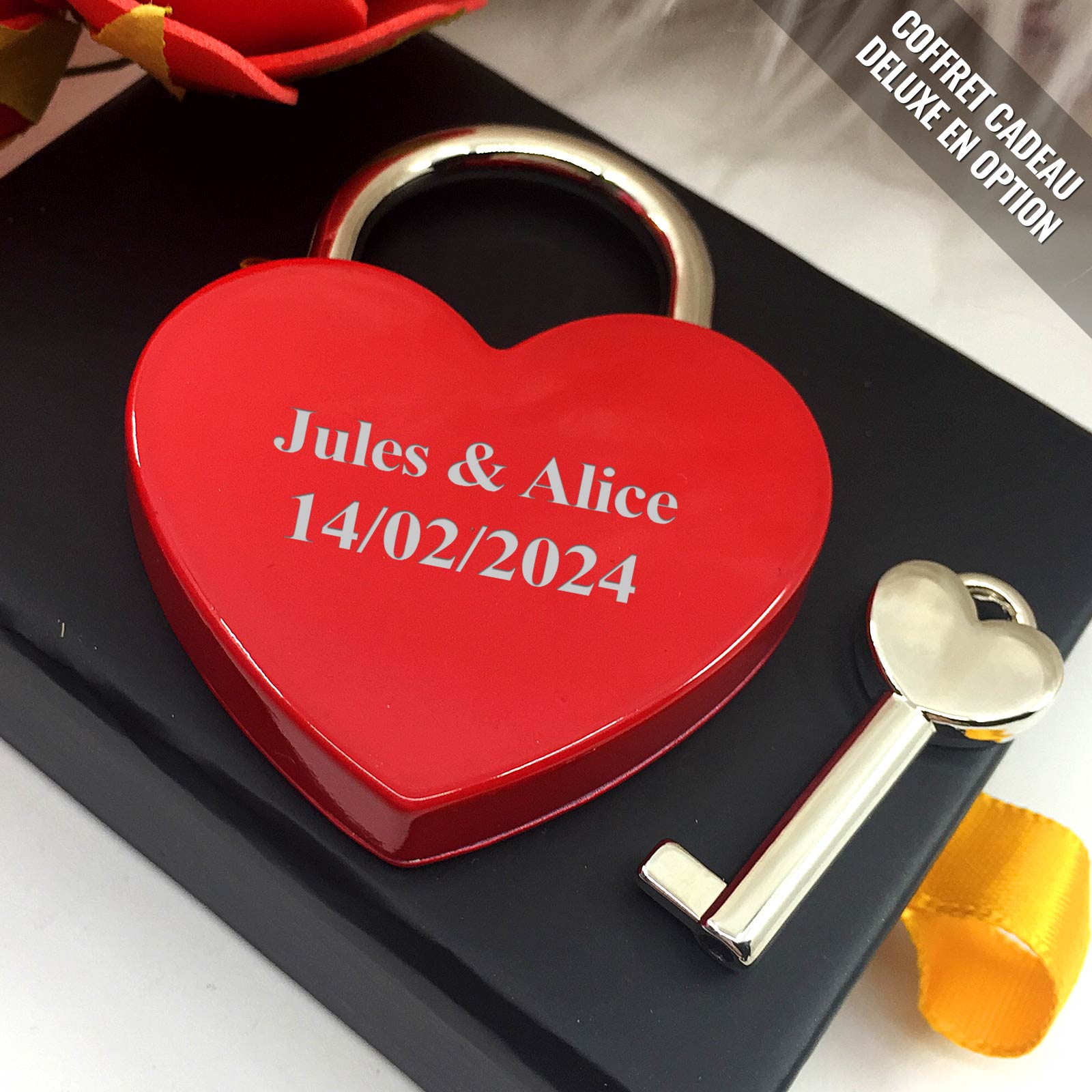 Cadenas d’amour avec noms et date