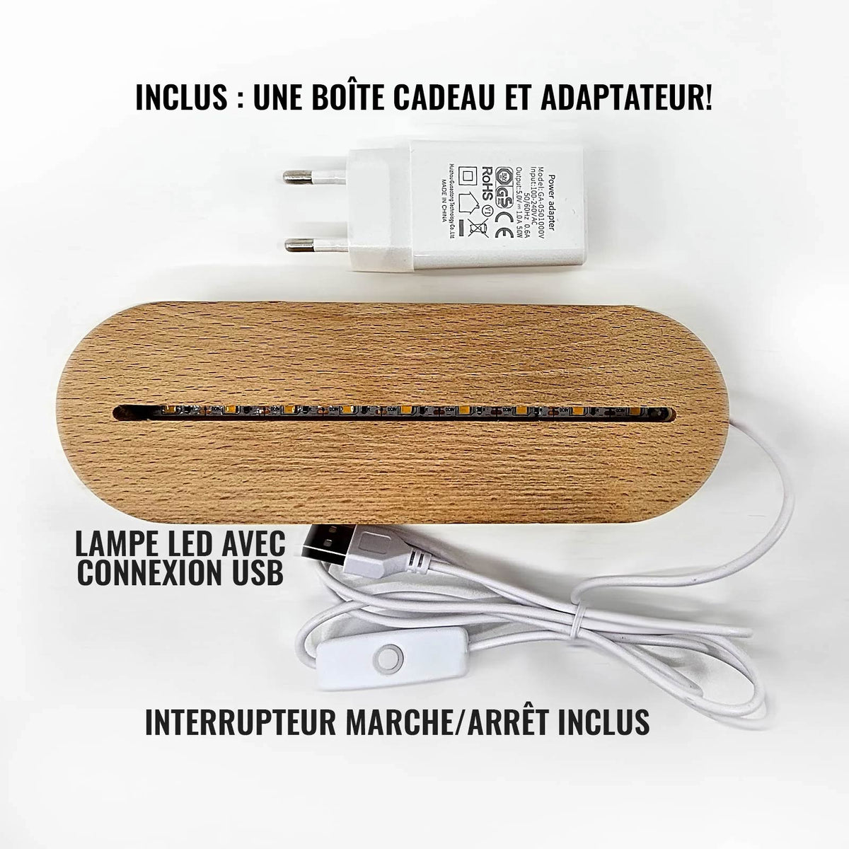 Lampe LED photo personnalisée