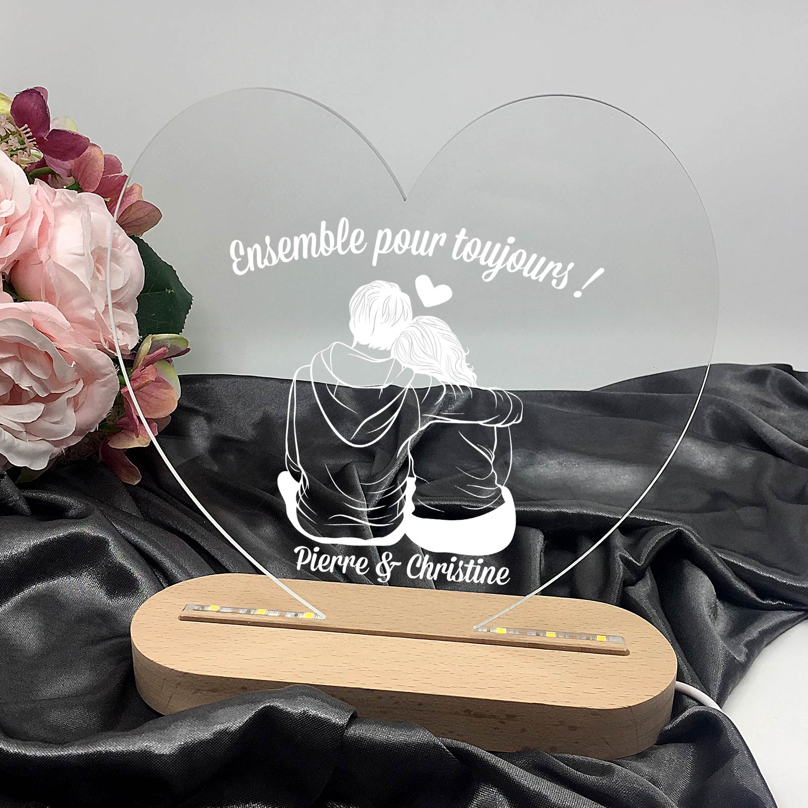 Couple Amoureux - Lampe Décorative