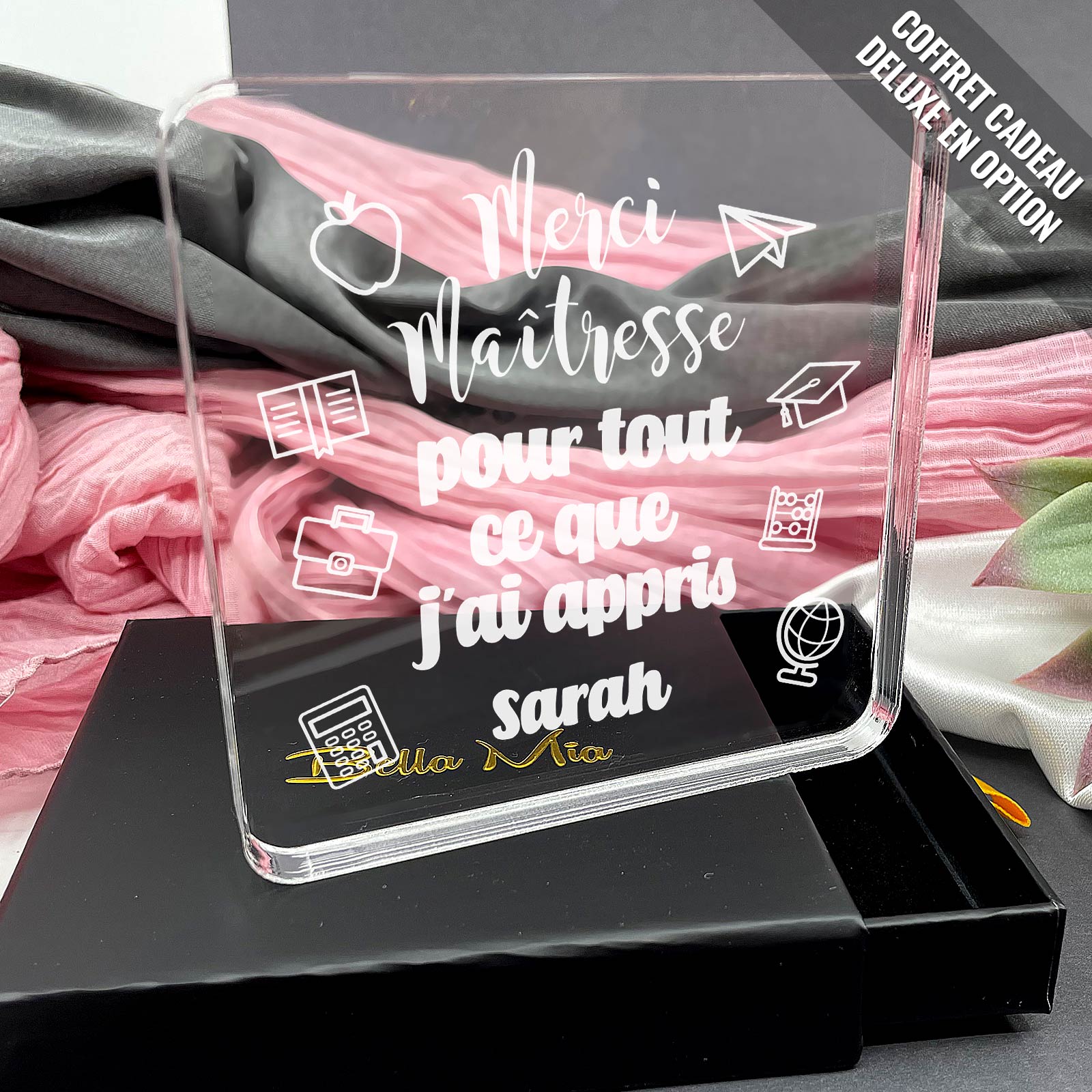 Merci pour tout ce que j'ai appris  - Plaque en Plexiglas