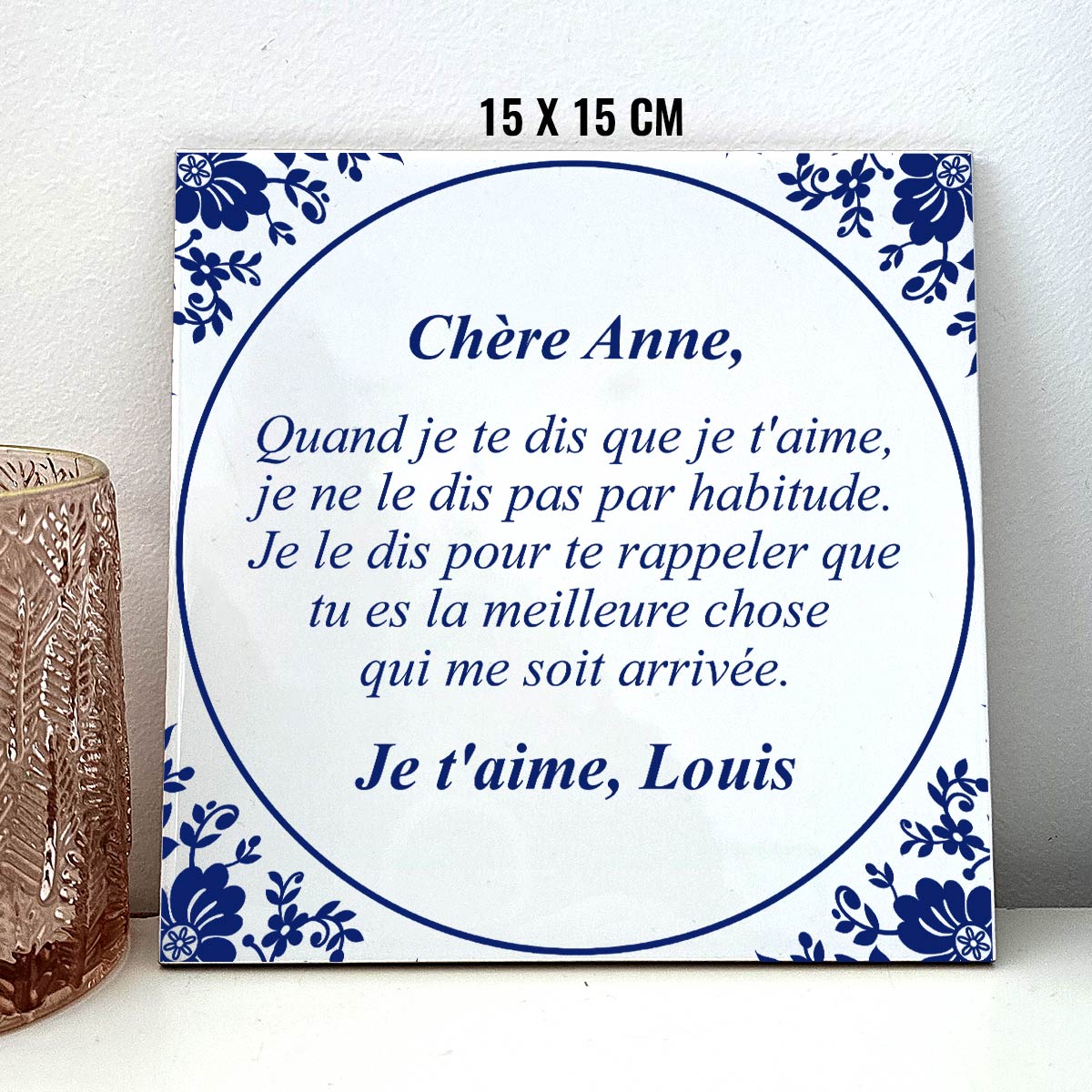 Je t'aime - Carreaux de céramique