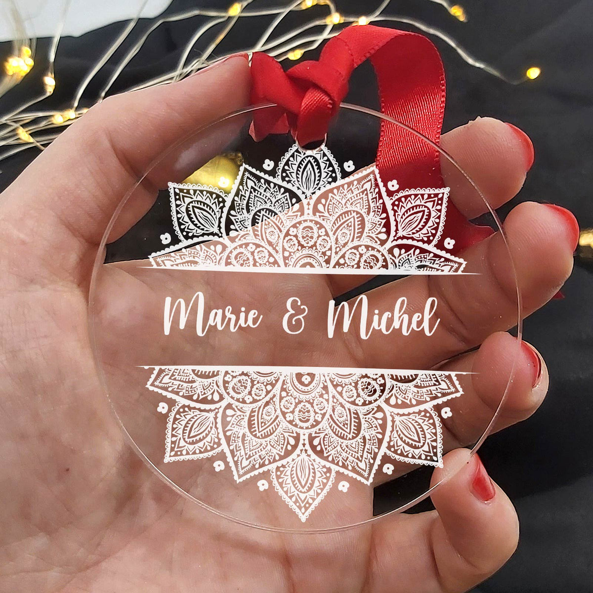 Mandala avec noms ! Décoration en plexiglas