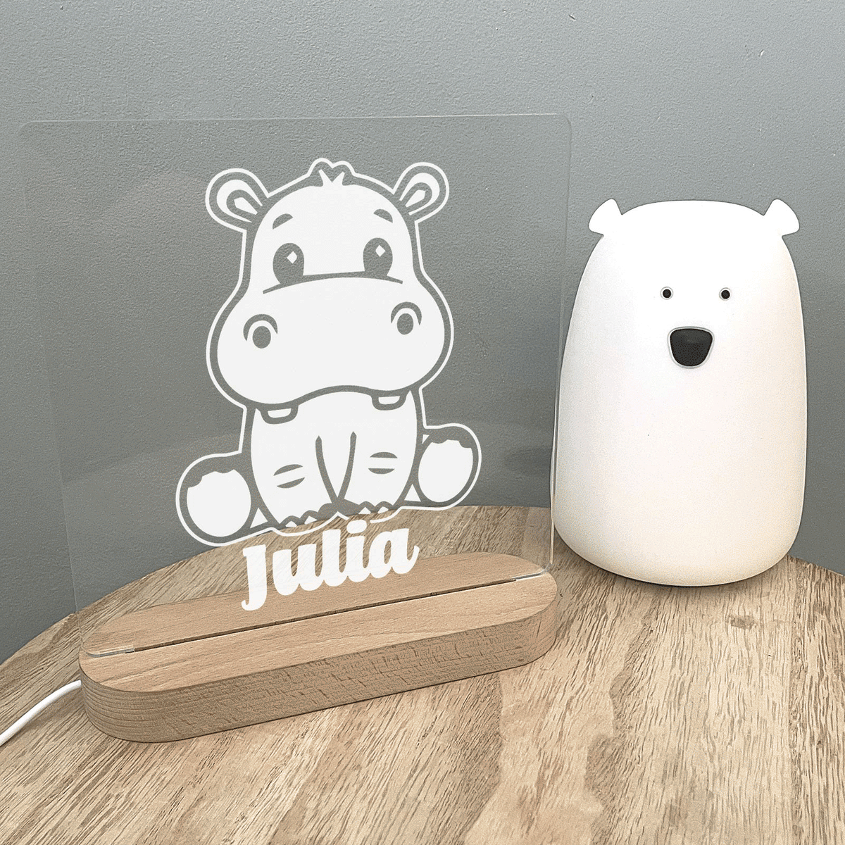 Hippopotame - Lampe décorative