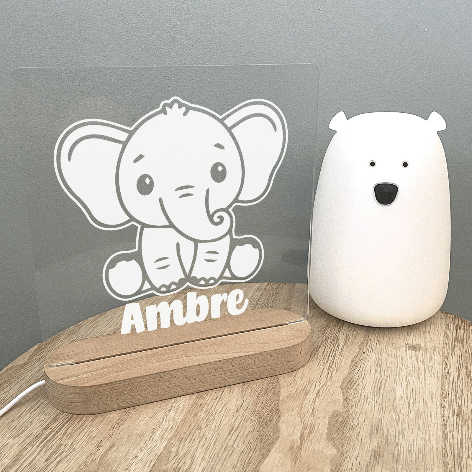 éléphant - Lampe décorative