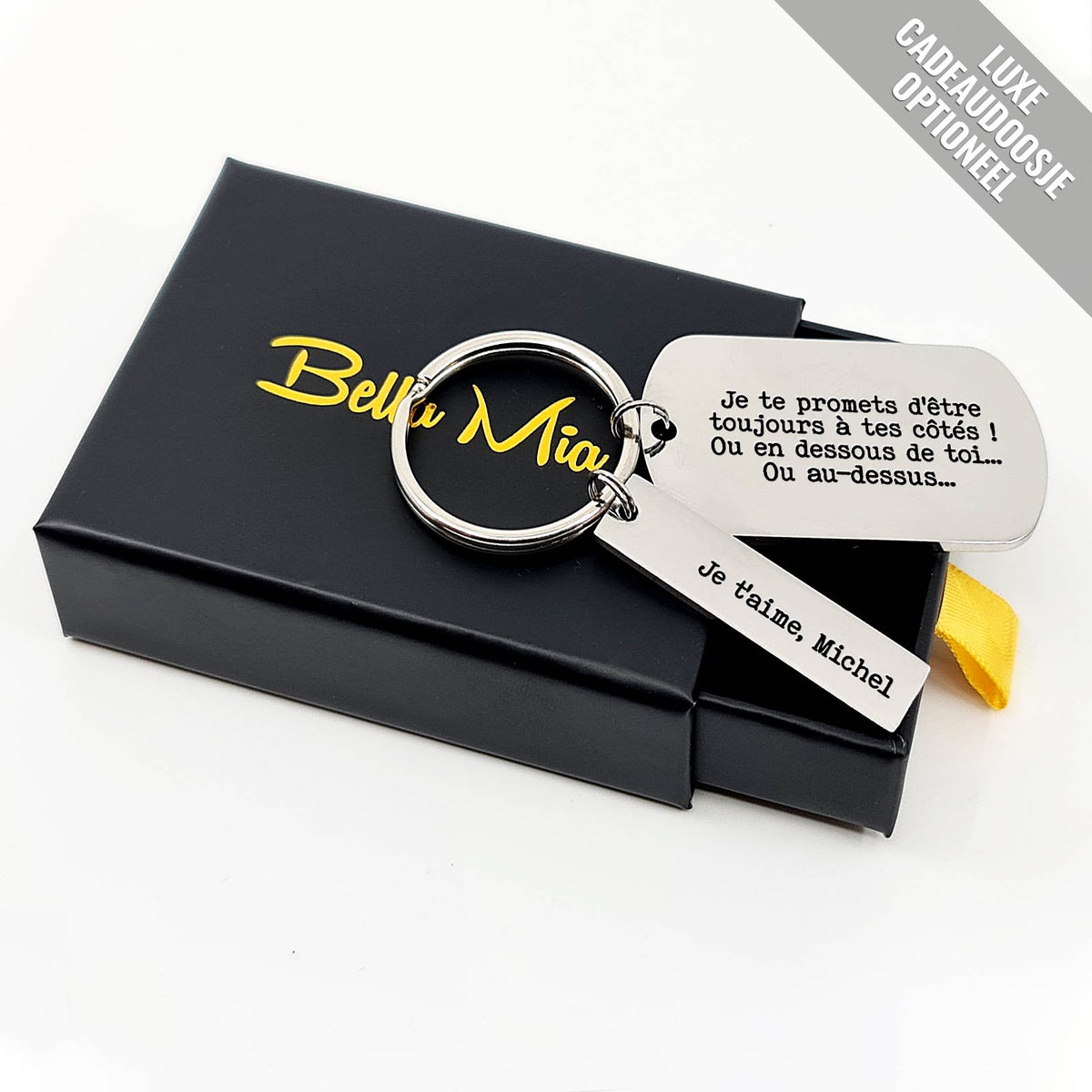 Je te promets d&#39;être toujours à tes côtés -  Porte-clés Médaille