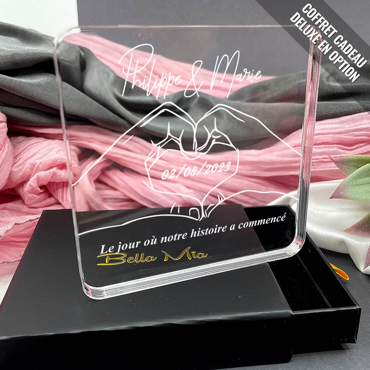 Mains Formant Un Cœur - Plaque En Plexiglas