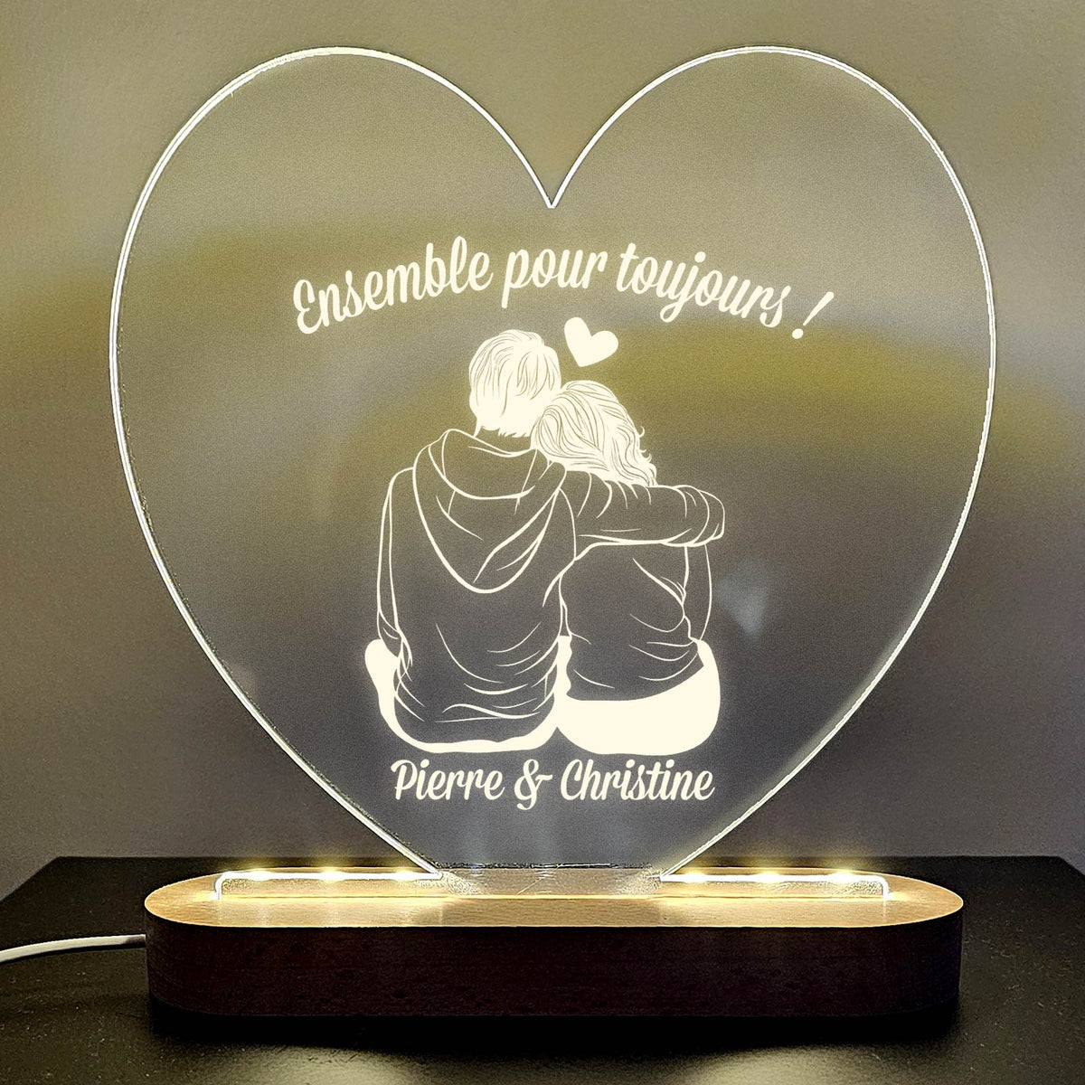 Couple Amoureux - Lampe Décorative