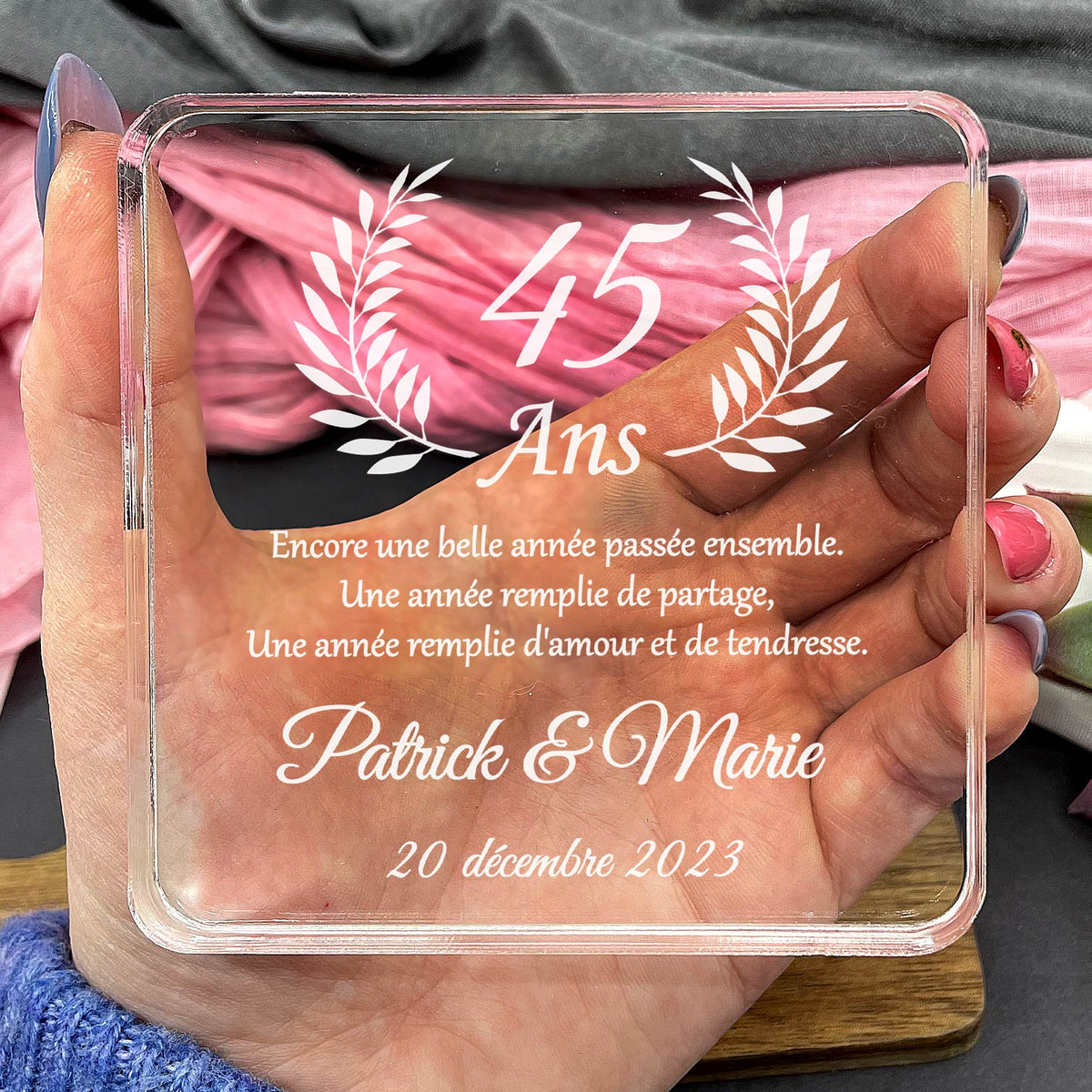 Encore une belle année passée ensemble - Plaque en Plexiglas