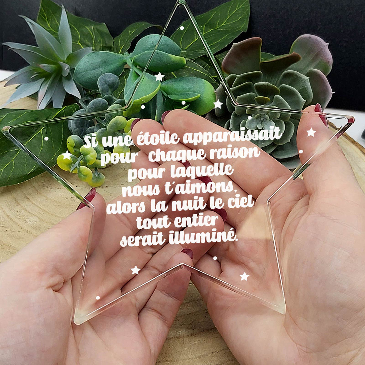 Si une étoile... - Étoile en plexiglas
