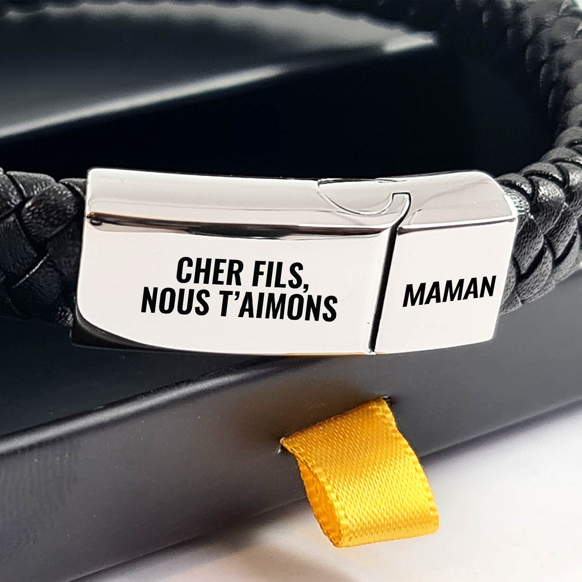 Bracelet en cuir pour votre fils