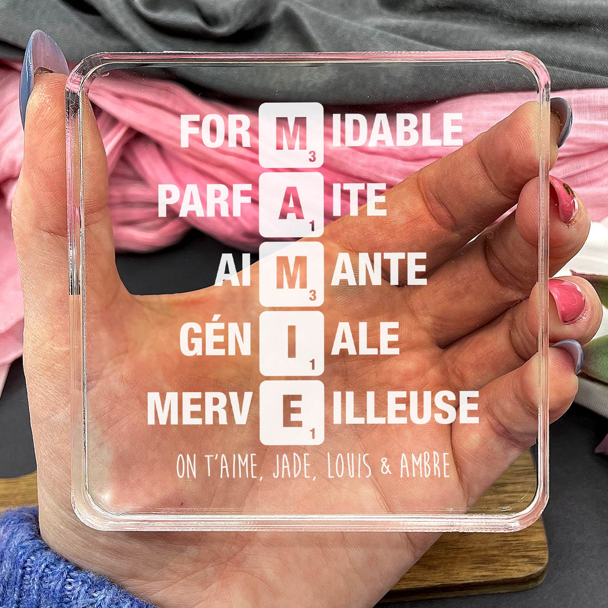 Scrabble mamie - Plaque en Plexiglas