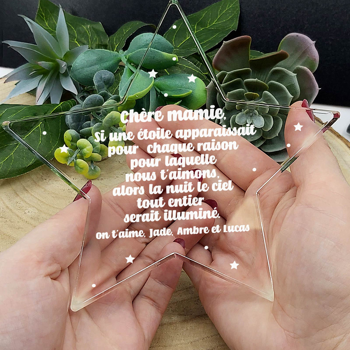 Si une étoile apparaissait... - Étoile en plexiglas