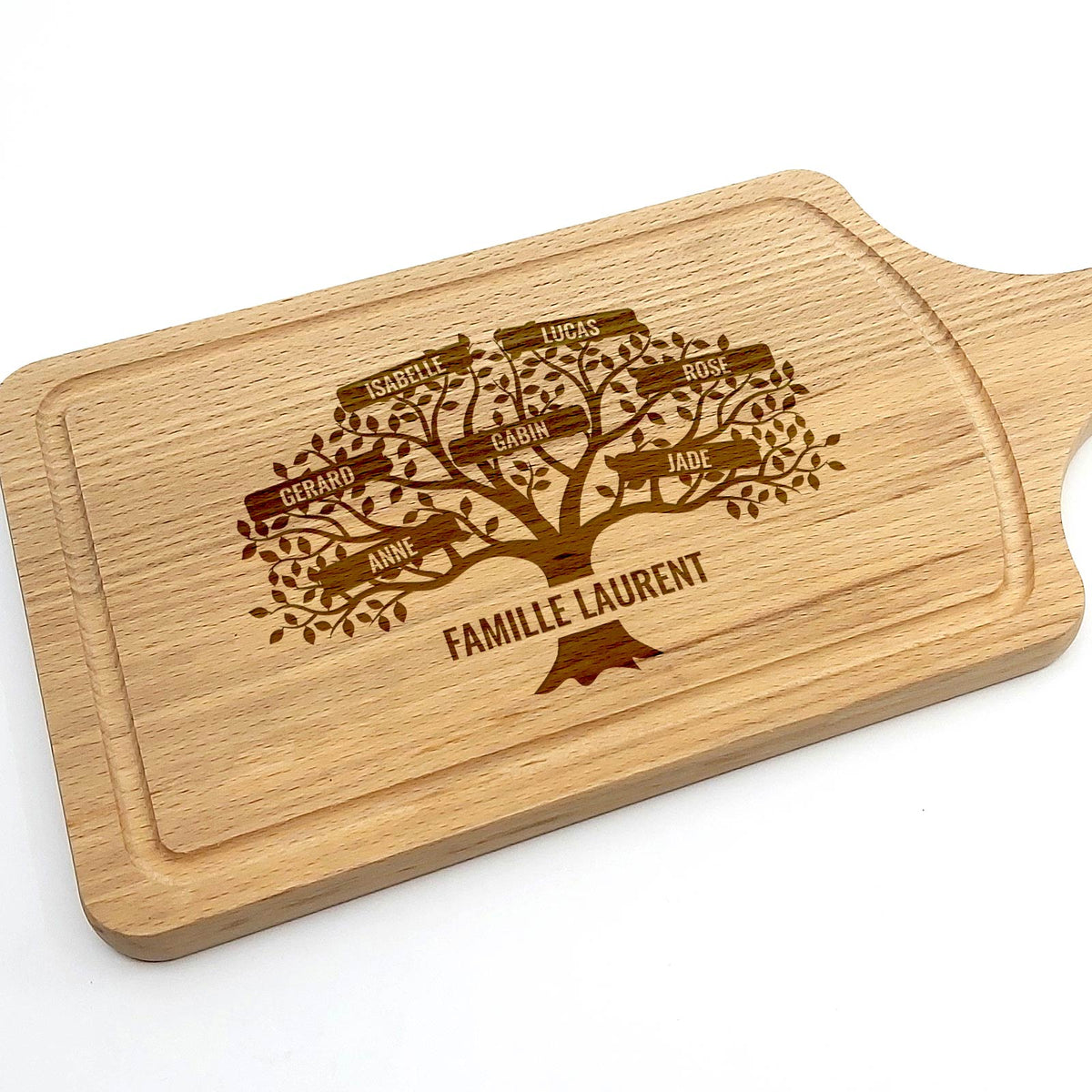 Arbre généalogique et prénoms - Planche à découper