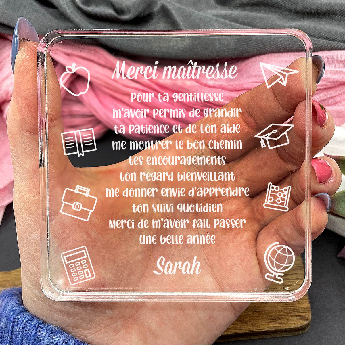 Merci maîtresse  - Plaque en Plexiglas