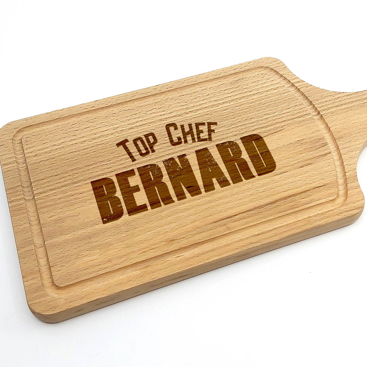 Planche à découper personnalisée avec noms et Initiale