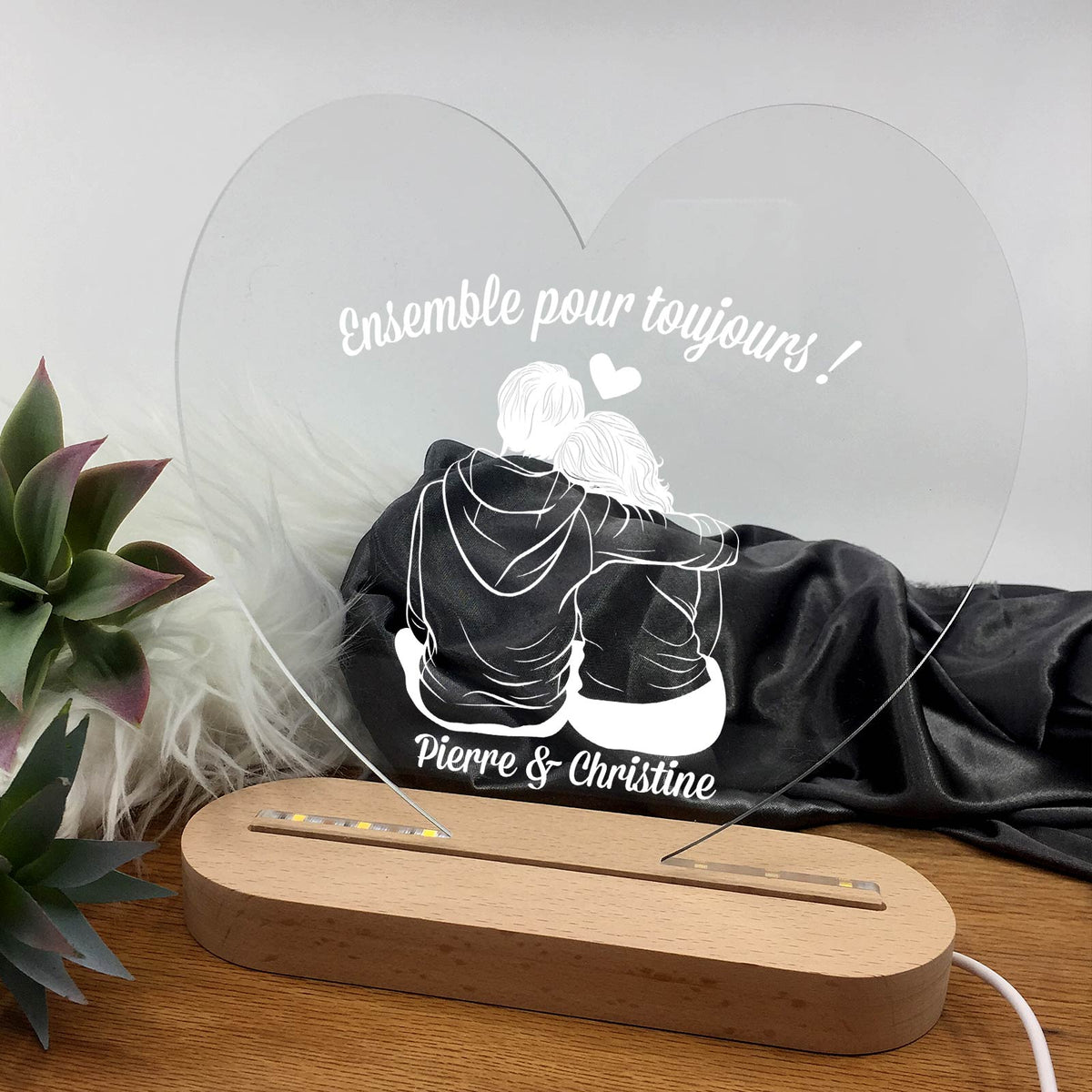 Couple Amoureux - Lampe Décorative