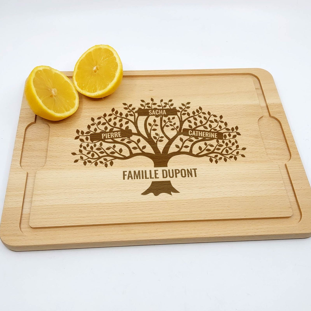 Arbre généalogique et prénoms - Planche à découper