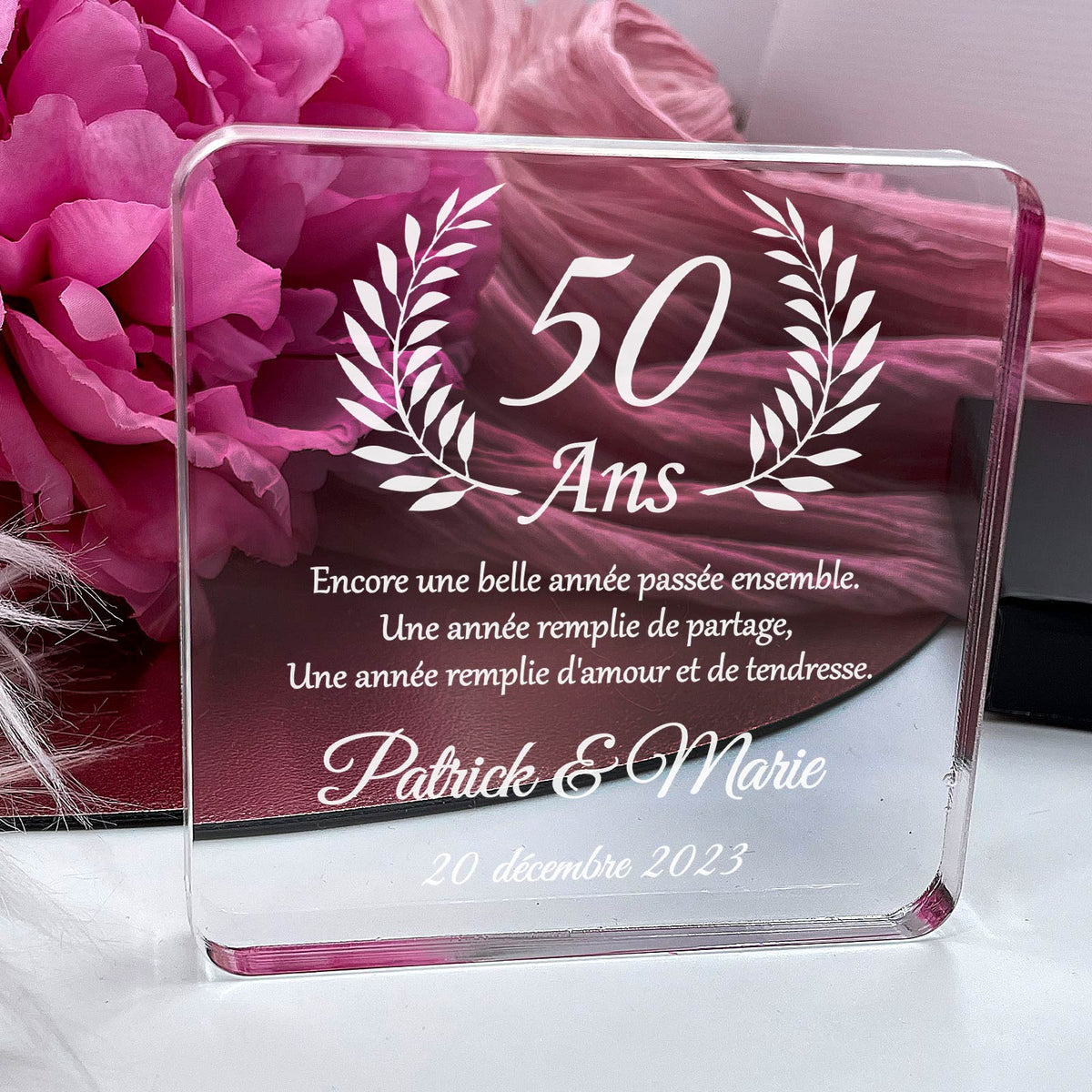 Encore une belle année passée ensemble - Plaque en Plexiglas