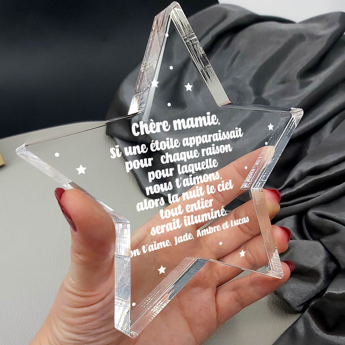 Si une étoile apparaissait... - Étoile en plexiglas