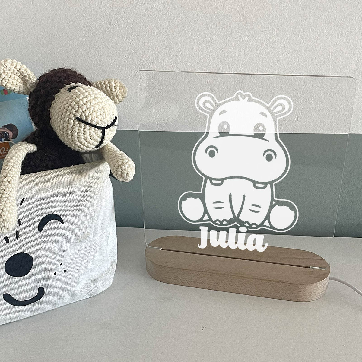 Hippopotame - Lampe décorative