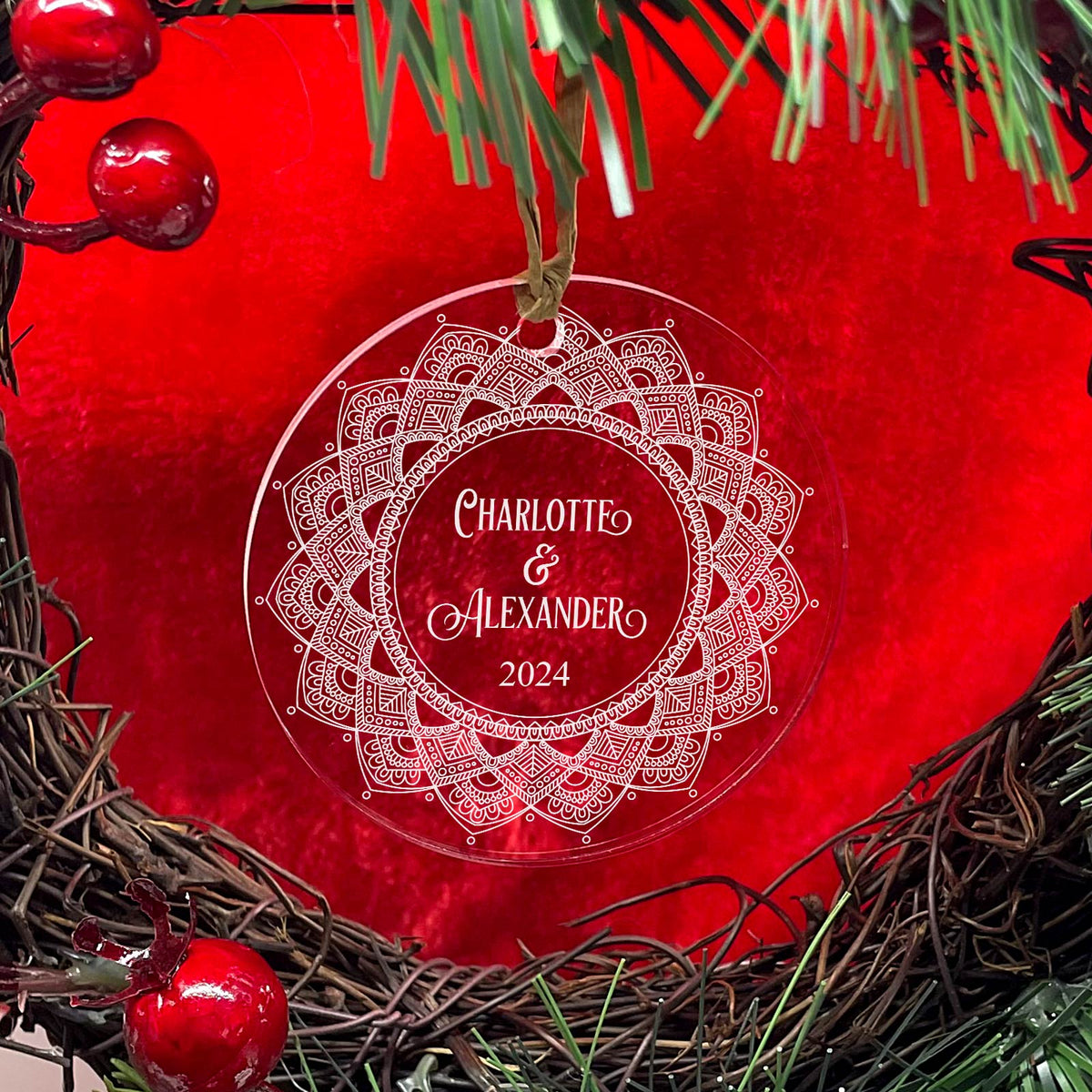 Juste nous deux mandala ! Décoration en plexiglas