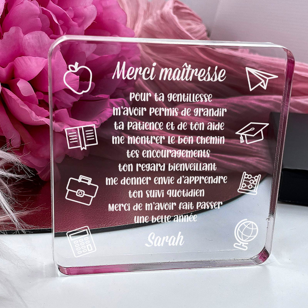 Merci maîtresse  - Plaque en Plexiglas