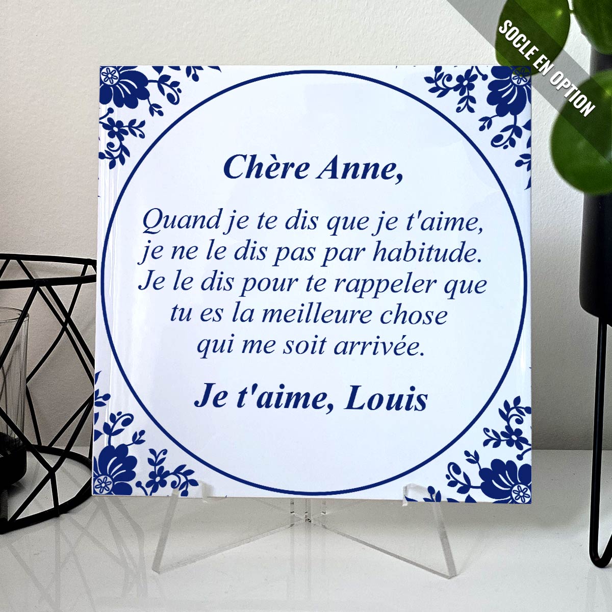 Je t'aime - Carreaux de céramique