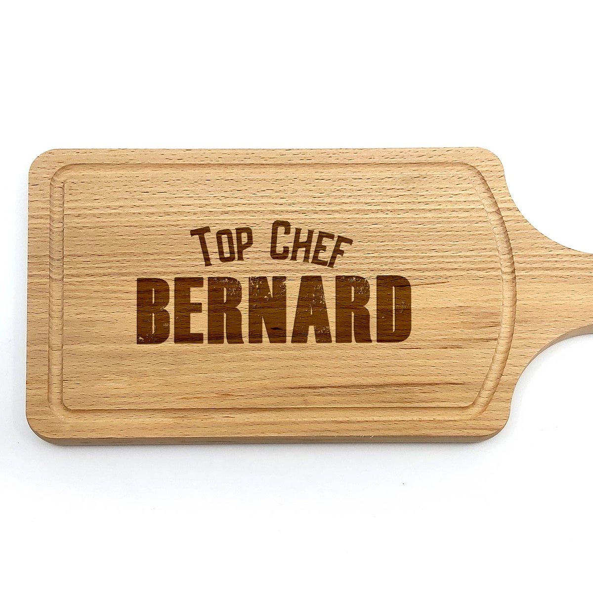 Planche à découper personnalisée avec noms et Initiale