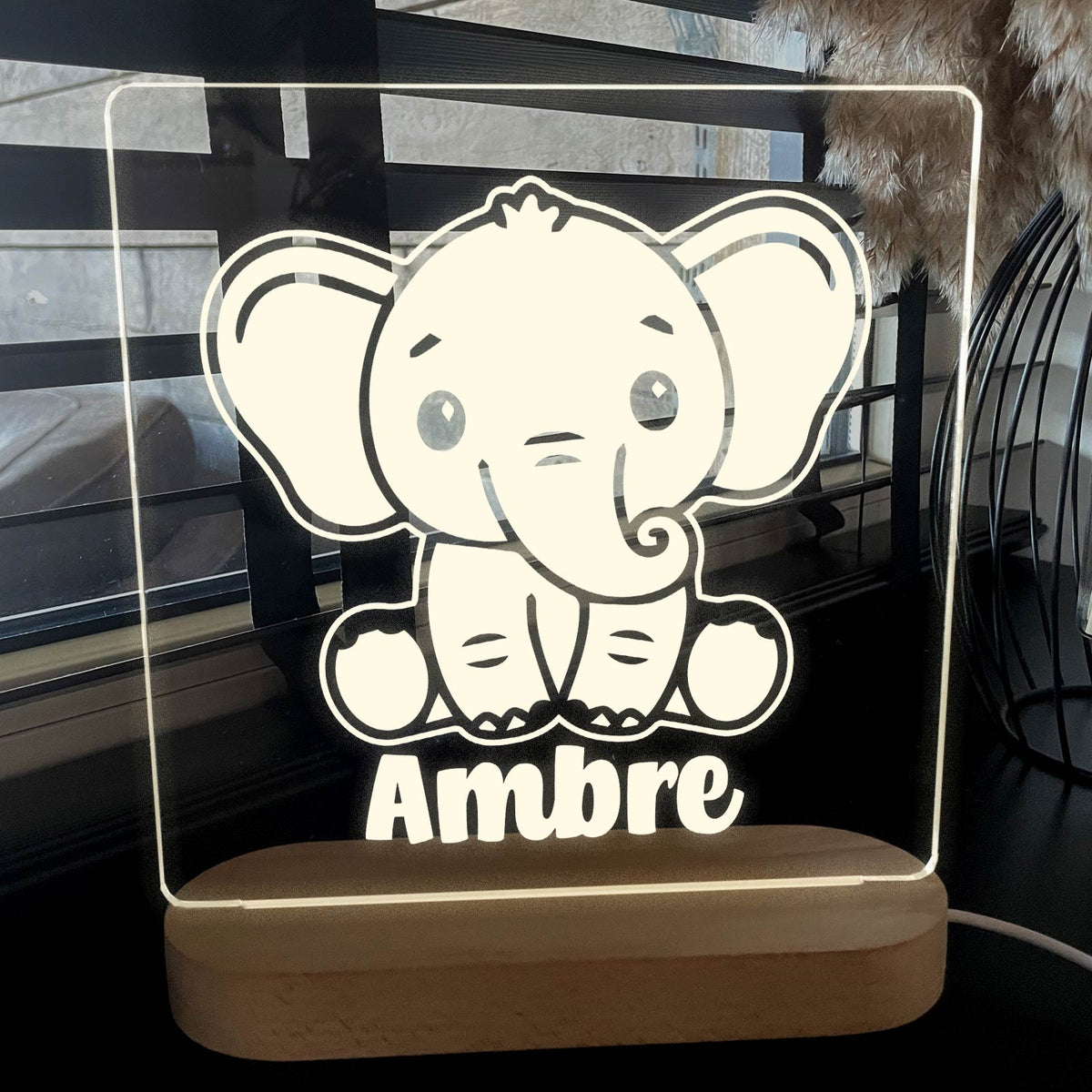 éléphant - Lampe décorative