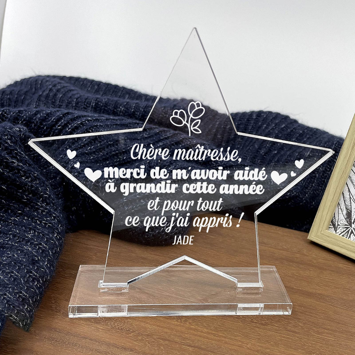 Merci de m&#39;avoir aidé à grandir cette année - Prix Personnalisé