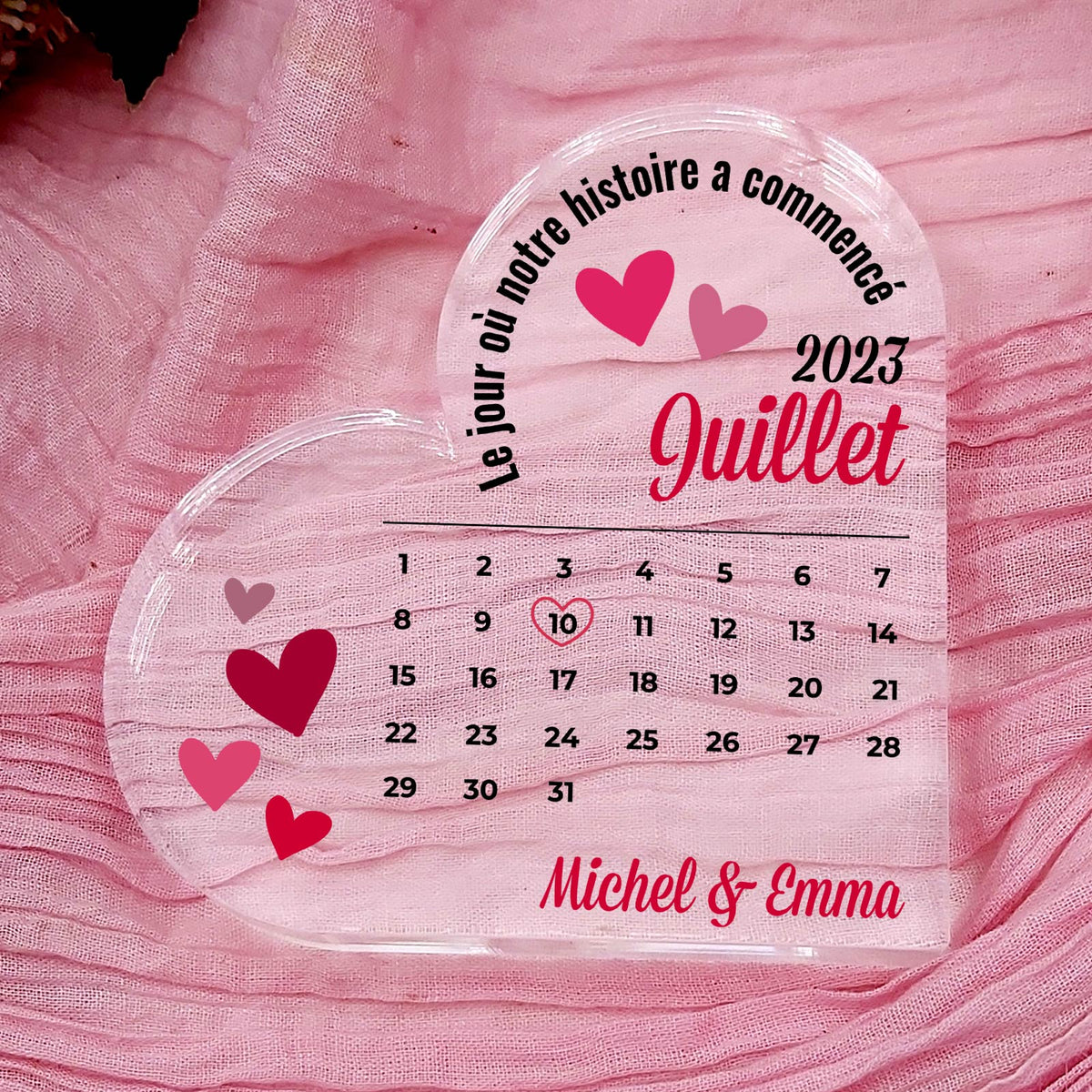 Meilleur Jour Du Monde - Cœur En Plexiglas