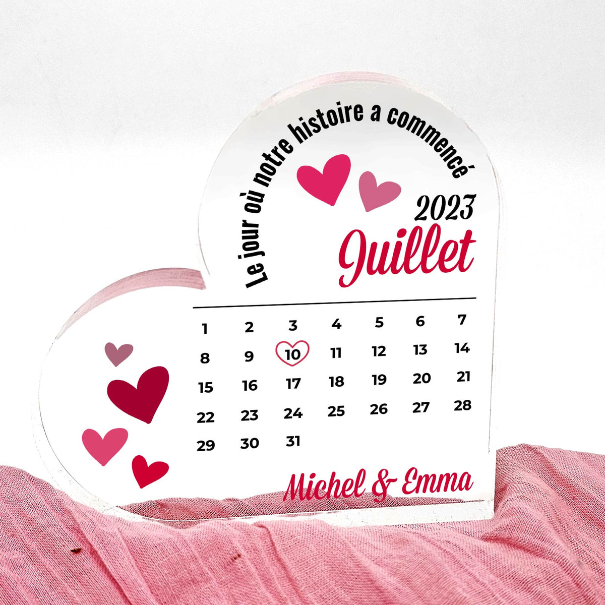 Meilleur Jour Du Monde - Cœur En Plexiglas