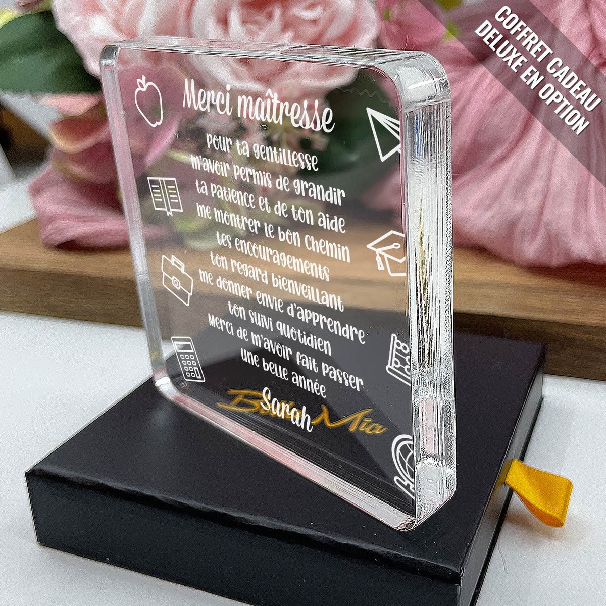 Merci maîtresse  - Plaque en Plexiglas