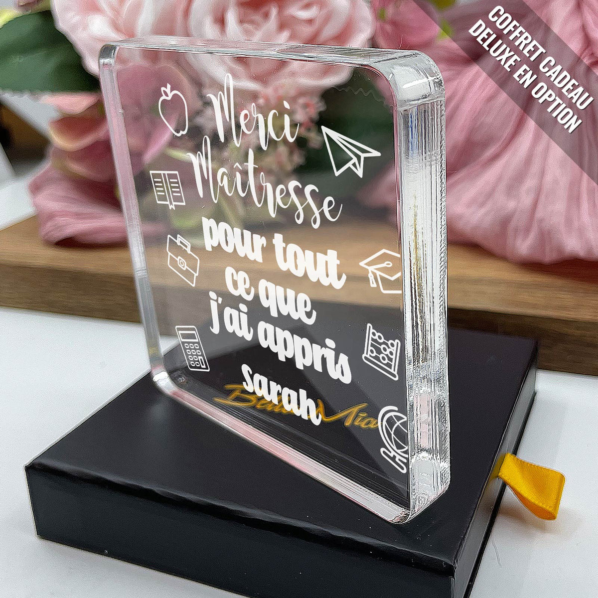 Merci pour tout ce que j&#39;ai appris  - Plaque en Plexiglas